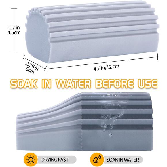 COBETE Damp Clean Duster Sponge,4pack Magic Sponge Eraser Multicolor - Picture 3 of 3